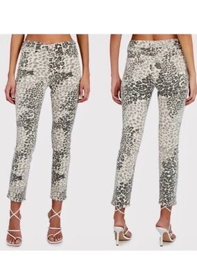 mother denim the mid rise dazzler ankle chetah 29